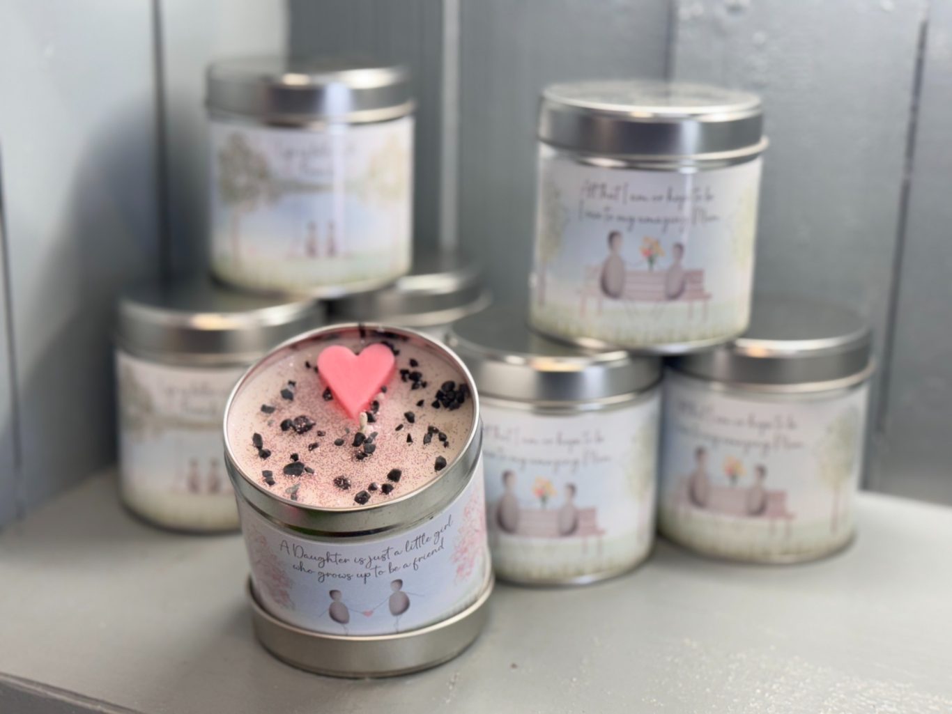 Tin Candles With a Meaning -